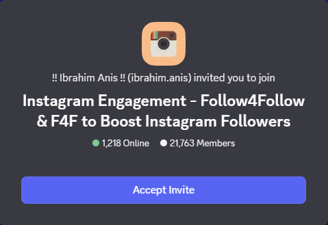 Join Server (Instagram)